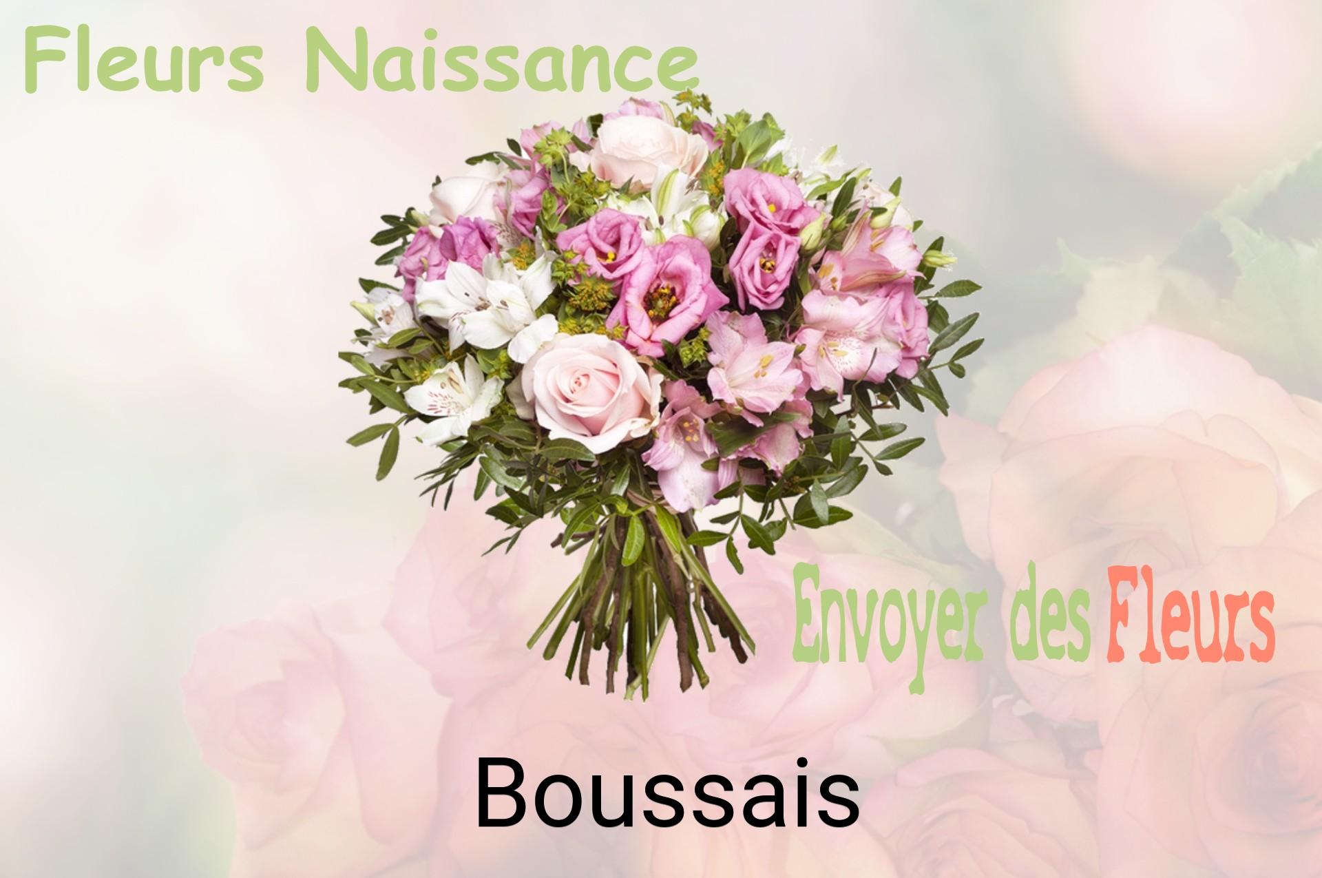 Bouquet de fleurs de naissance livré à Boussais